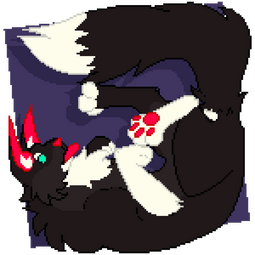 Doodle of my cat fursona